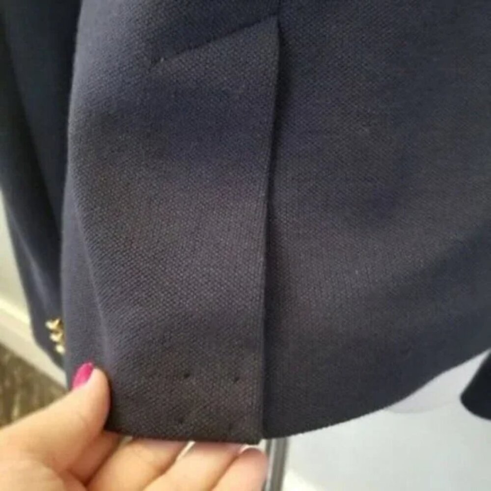 NWT Vineyard Vines navy sweater blazer women's size 0 (G17) - Picture 3 of 7